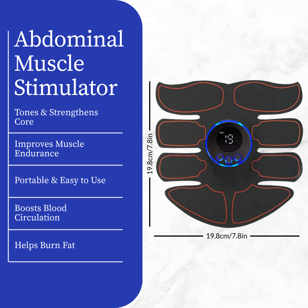 Abdominal Muscle Stimulator – EMS Trainer for Fat Burning & Core Strength