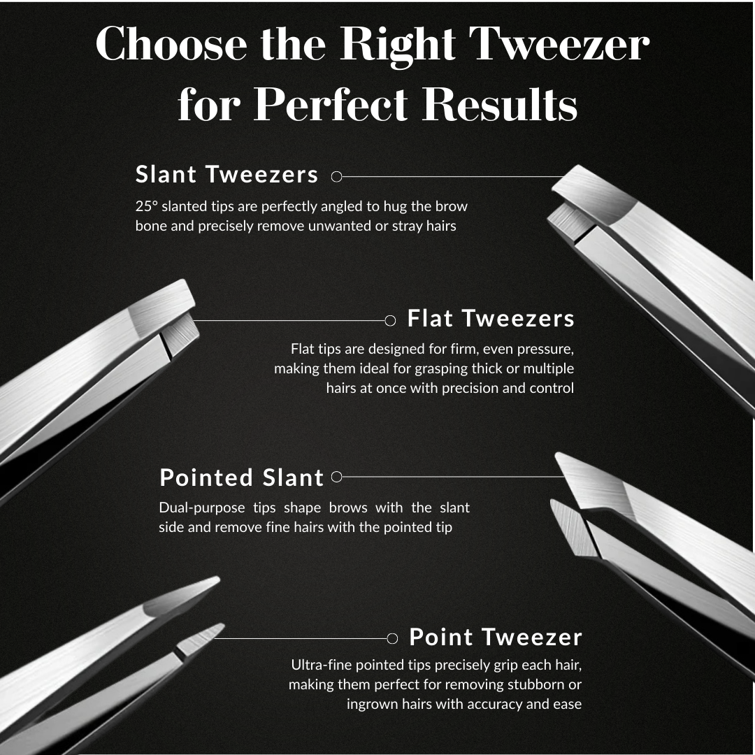 Premium Professional Tweezers Set(4 PCS) – Perfect for Eyebrows