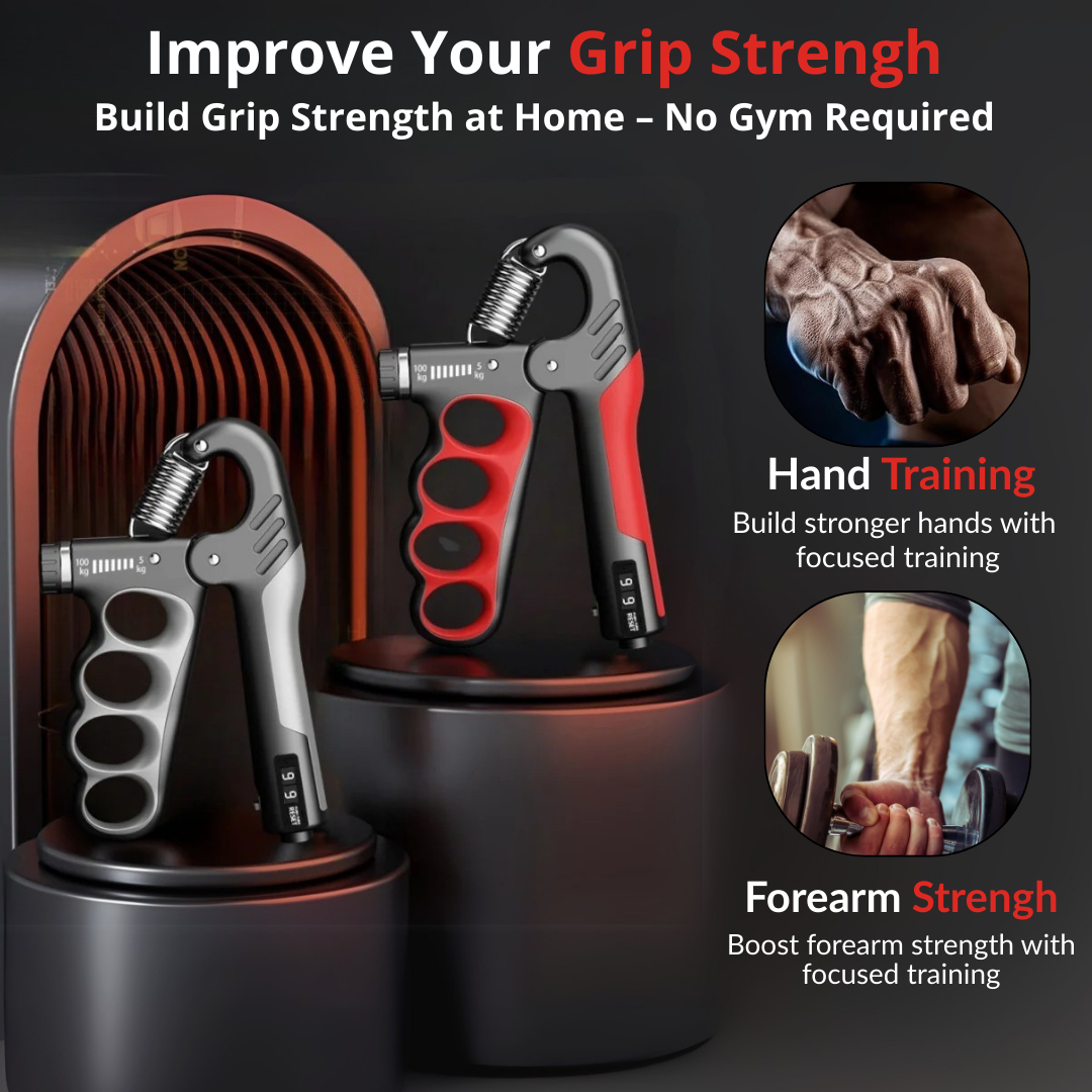 Premium Adjustable Strength (5-100kg)-Hand & Wrist Exerciser