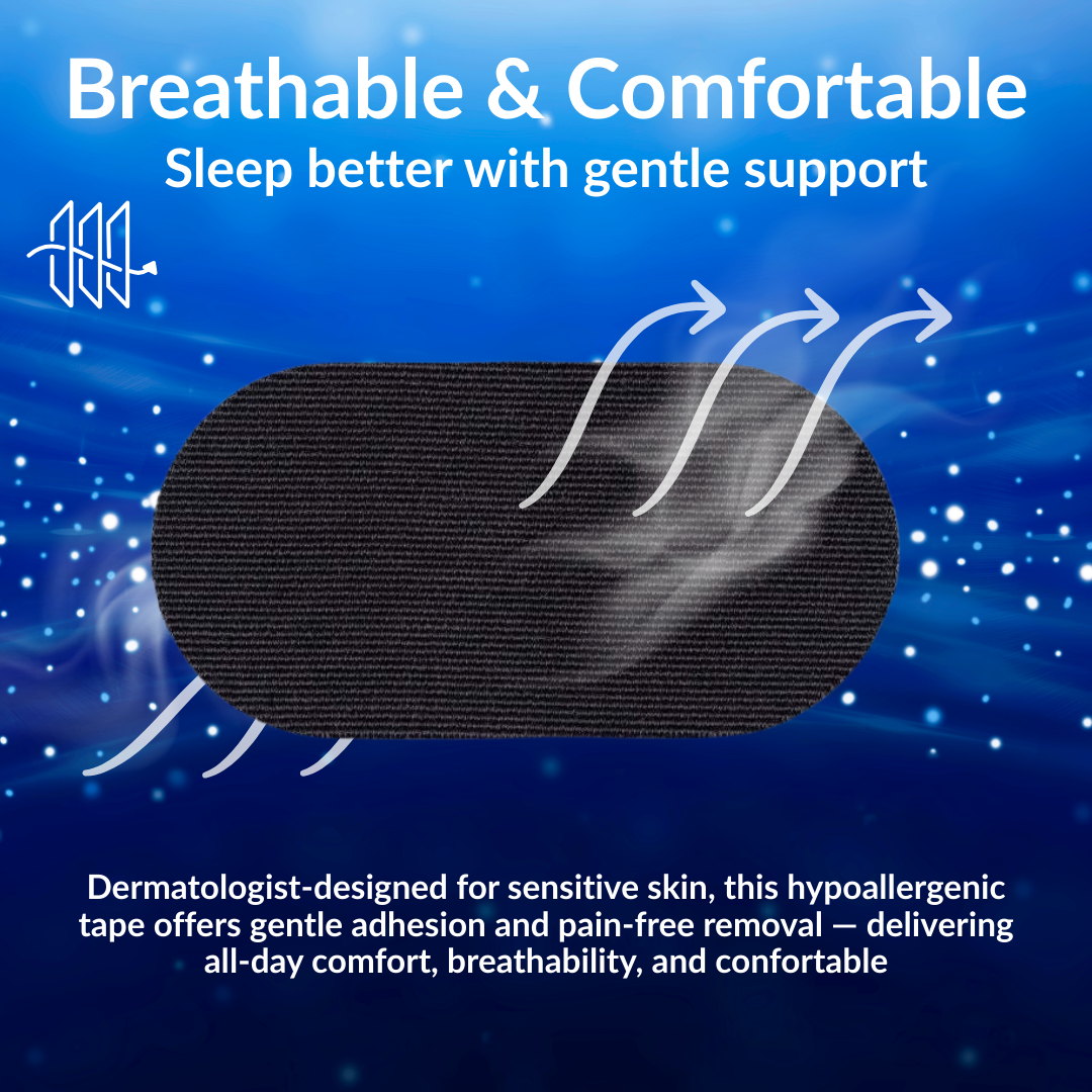 Premium Mouth Tape for Deep Sleep & Snoring Prevention