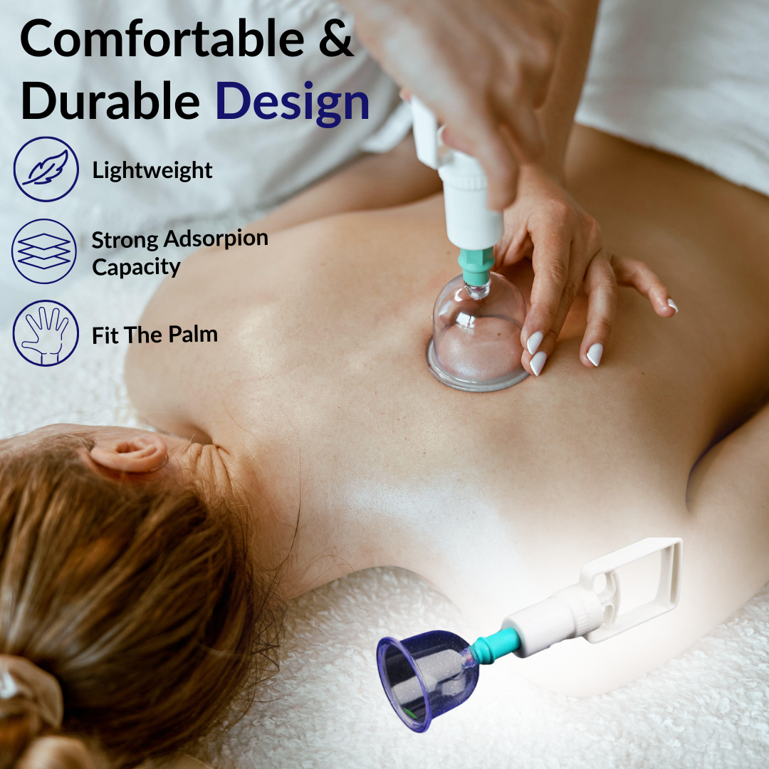 Cupping Therapy Set(6 PCS) – Vacuum Suction for Detox & Anti-Cellulite