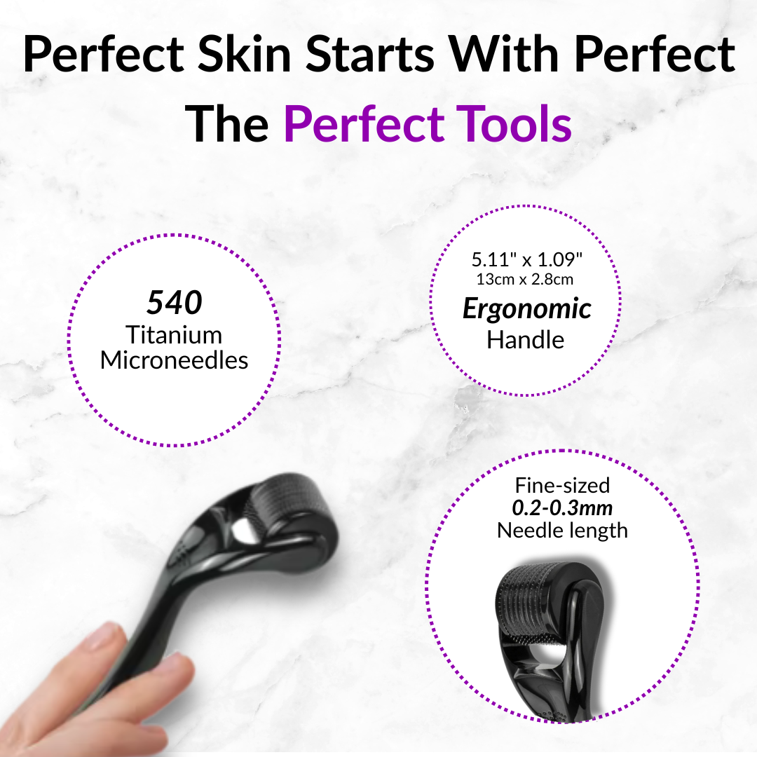 540 Microneedling Derma Roller – Hair & Beard Growth Tool