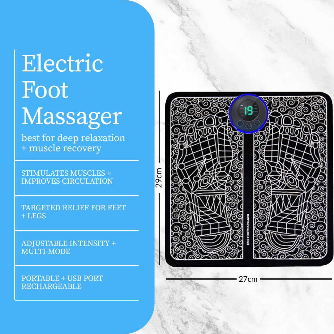 Electric Foot Massager – Muscle Stimulation for Pain Relief