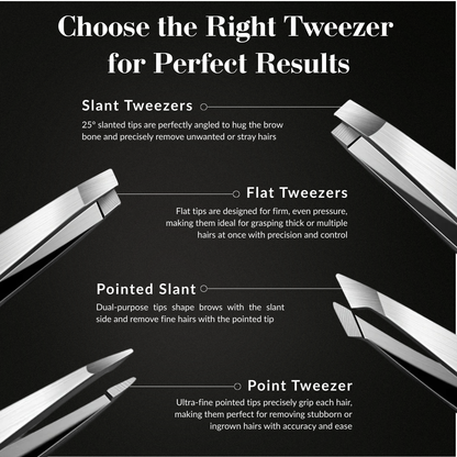Premium Professional Tweezers Set(4 PCS) – Perfect for Eyebrows