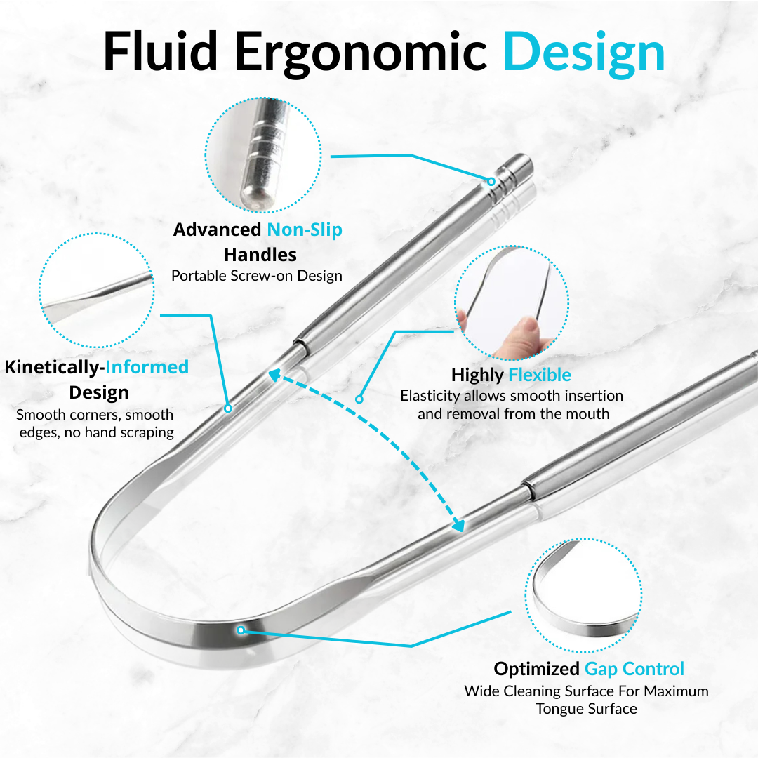 Premium Metal Tongue Scraper – Stainless Steel Cleaner