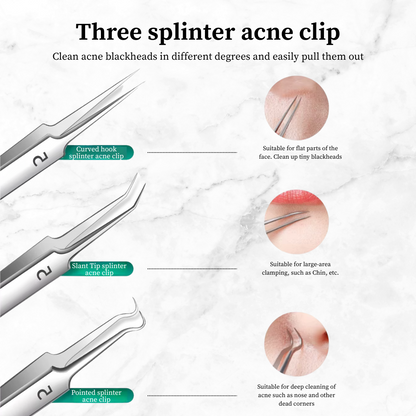 Pimple Pooper Tool & Professional Acne/Blackhead Removal Kit (8 PCS)
