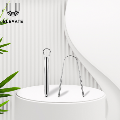 Premium Metal Tongue Scraper – Stainless Steel Cleaner