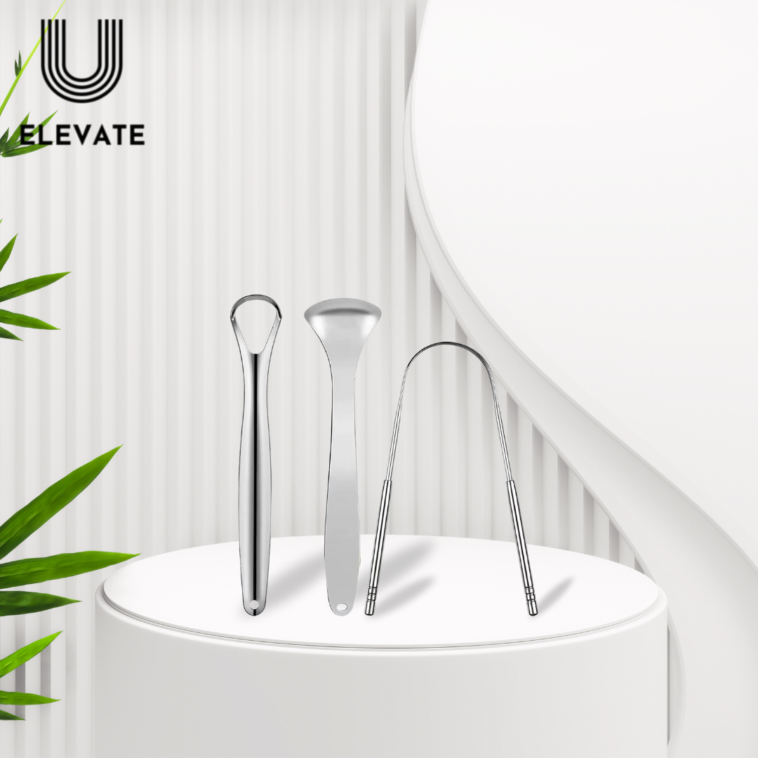 Premium Metal Tongue Scraper – Stainless Steel Cleaner